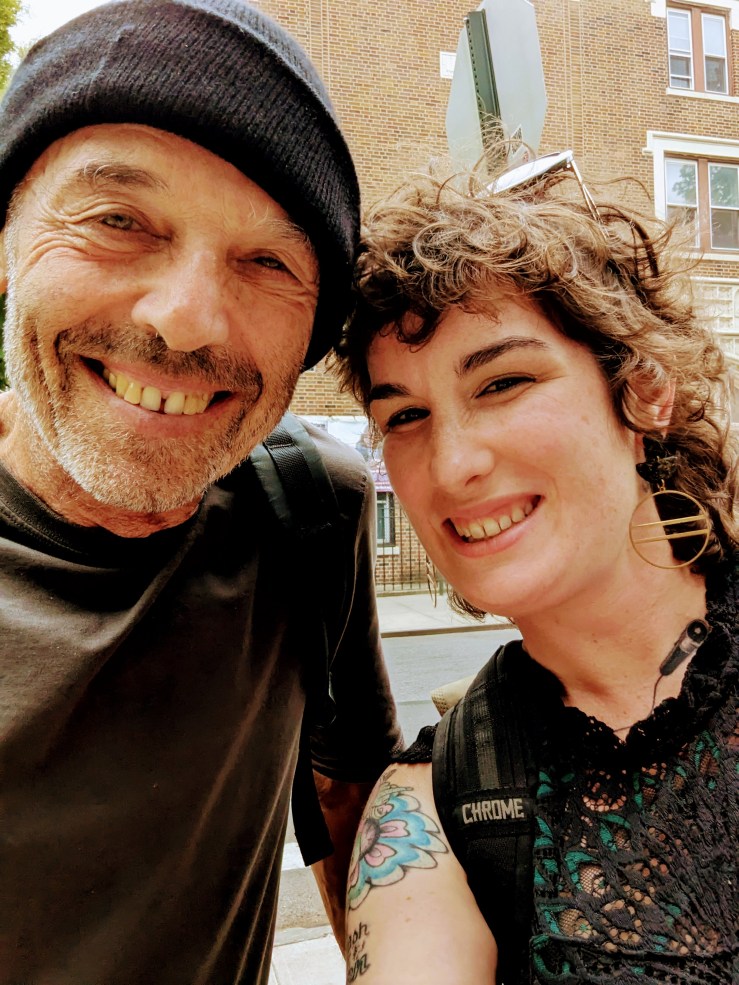 Tony Maimone and I in Brooklyn, June 2023. 